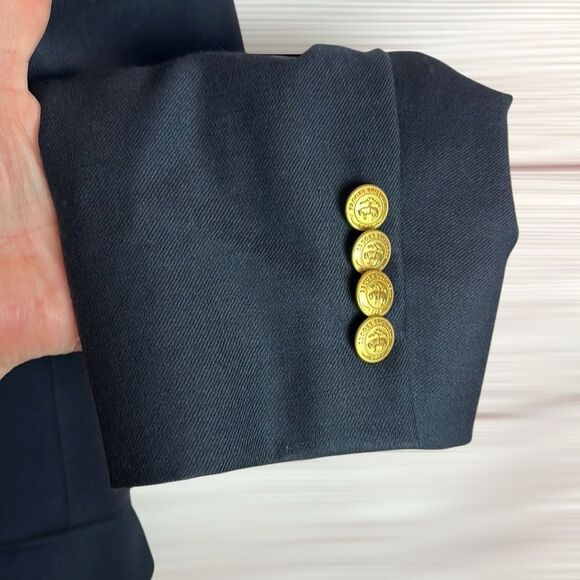 Brooks Brothers 346 Two-Buttons Wool Blazer Navy Blue with Gold Buttons 43L Vtg - Picture 8 of 16